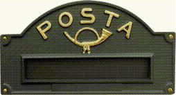 PLACCA LETTERE OTTONE A3 GH